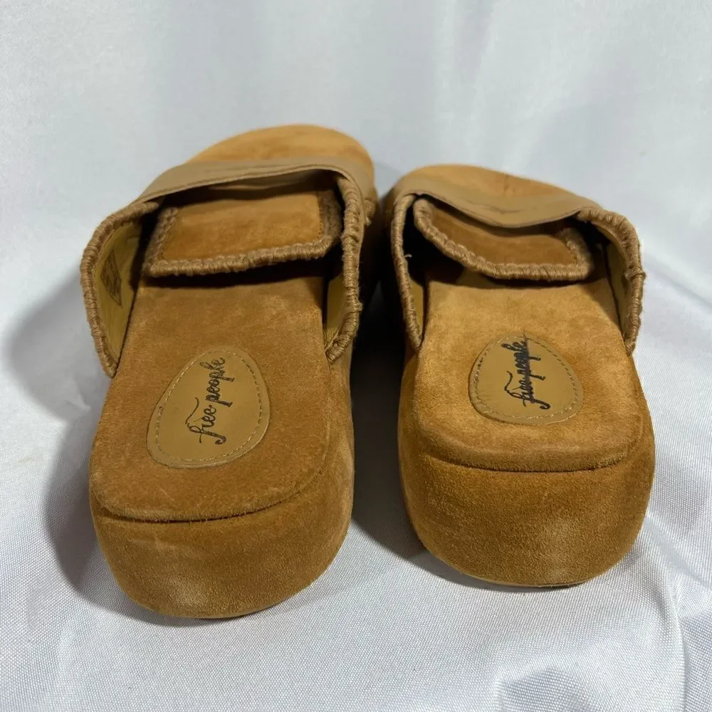 FREE PEOPLE MULHOLLAND MULES NEW IN BEIGE SIZE 39.5